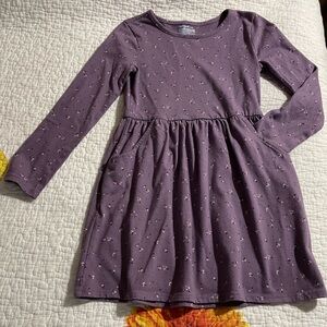 Cat & Jack Lavender Long-Sleeve Dress